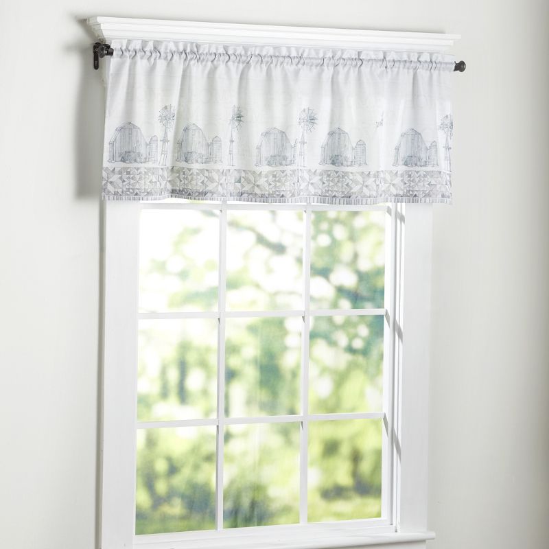 Heritage Lace 53" Halloween Phantom Drape Window Swag Valance - Black