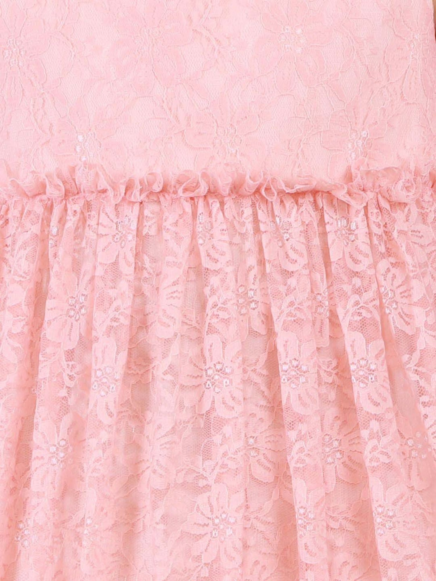 KidsDew Peach Regular Fit Dress