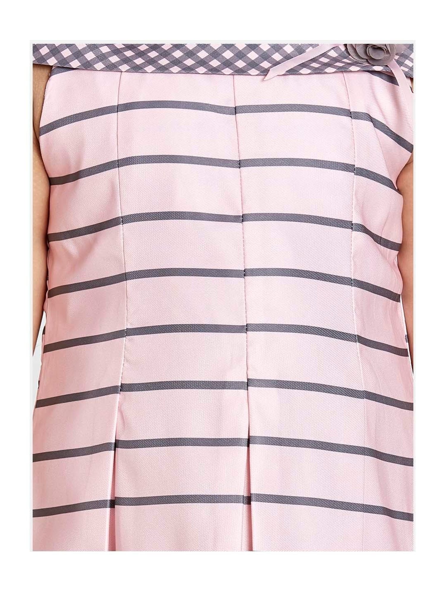 Peppermint Kids Pink Striped Dress