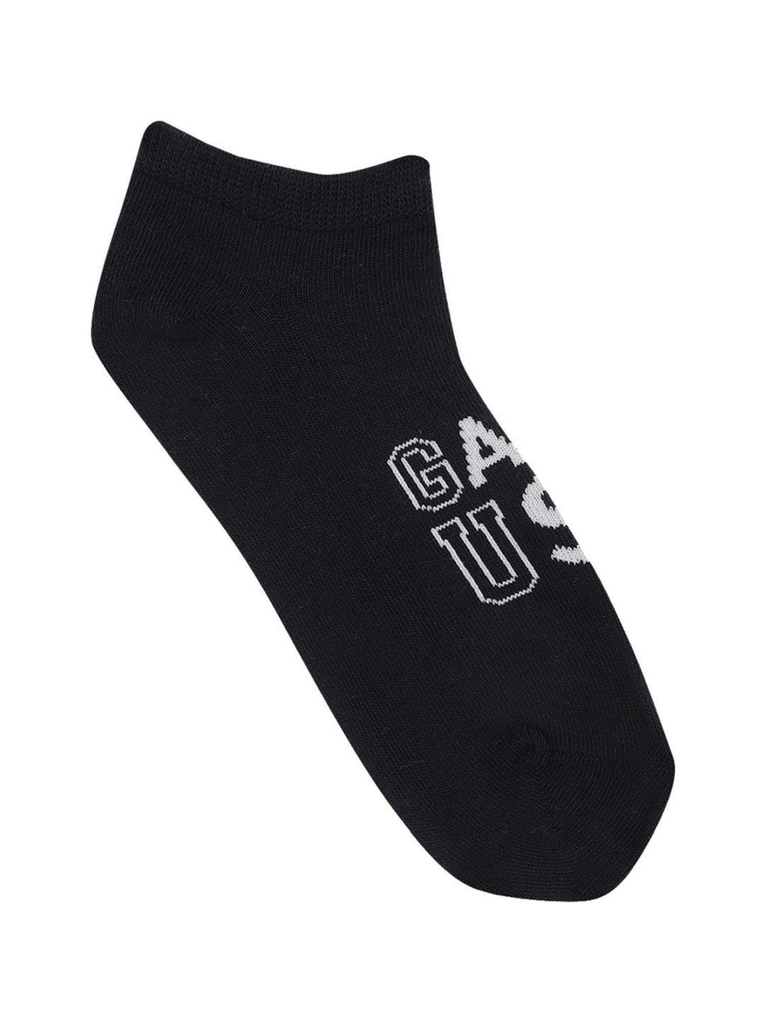 Gant Ankle Length Multicolor Cotton Solid Medium Socks - Pack of 5