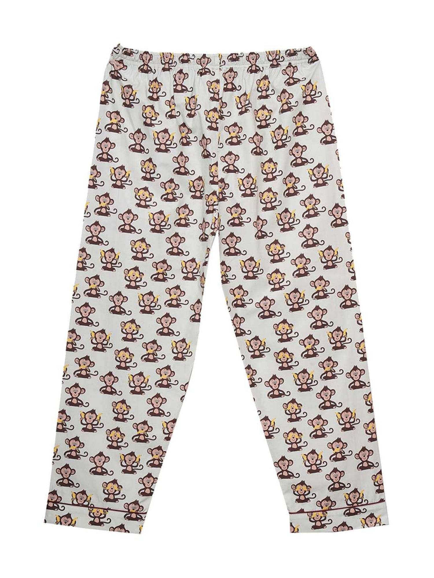 Fluffalump Boys Multicolor Cotton Printed Nightwear Top & Pants Set