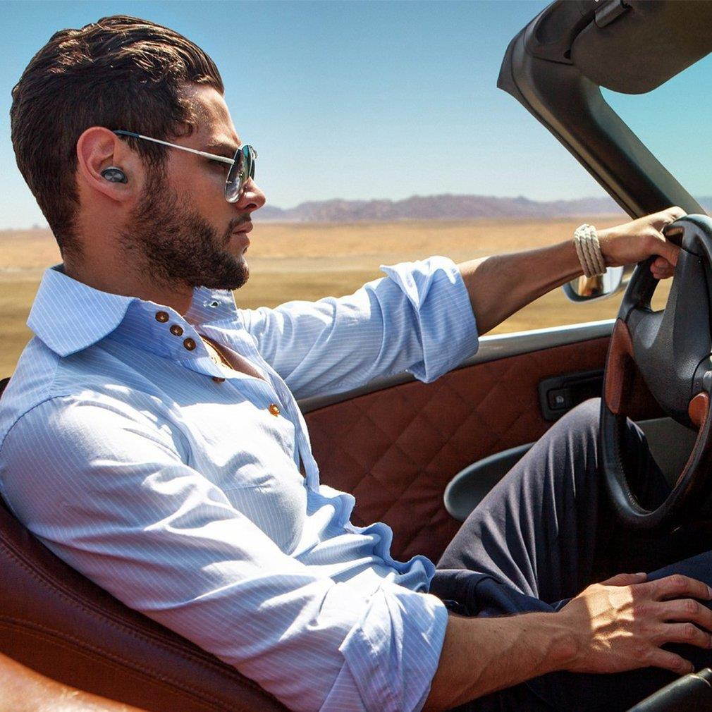 Mini USB Magnetic Charging Bluetooth Wireless Earphone In-ear Stereo Earbuds Hand-free Headset With Microphone For Smartphone