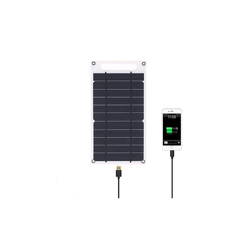 Solar Panel Charger USB Port Portable High Power Paper Shaped Monocrystalline Silicon for Cell Phone Camping
