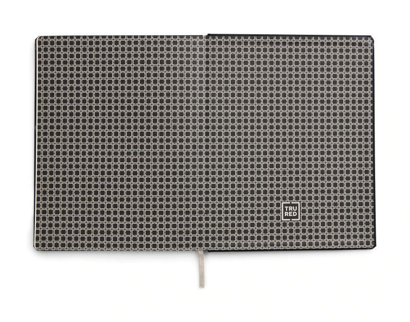 TRU RED Large Hard Cover Ruled Journal Black TR54768