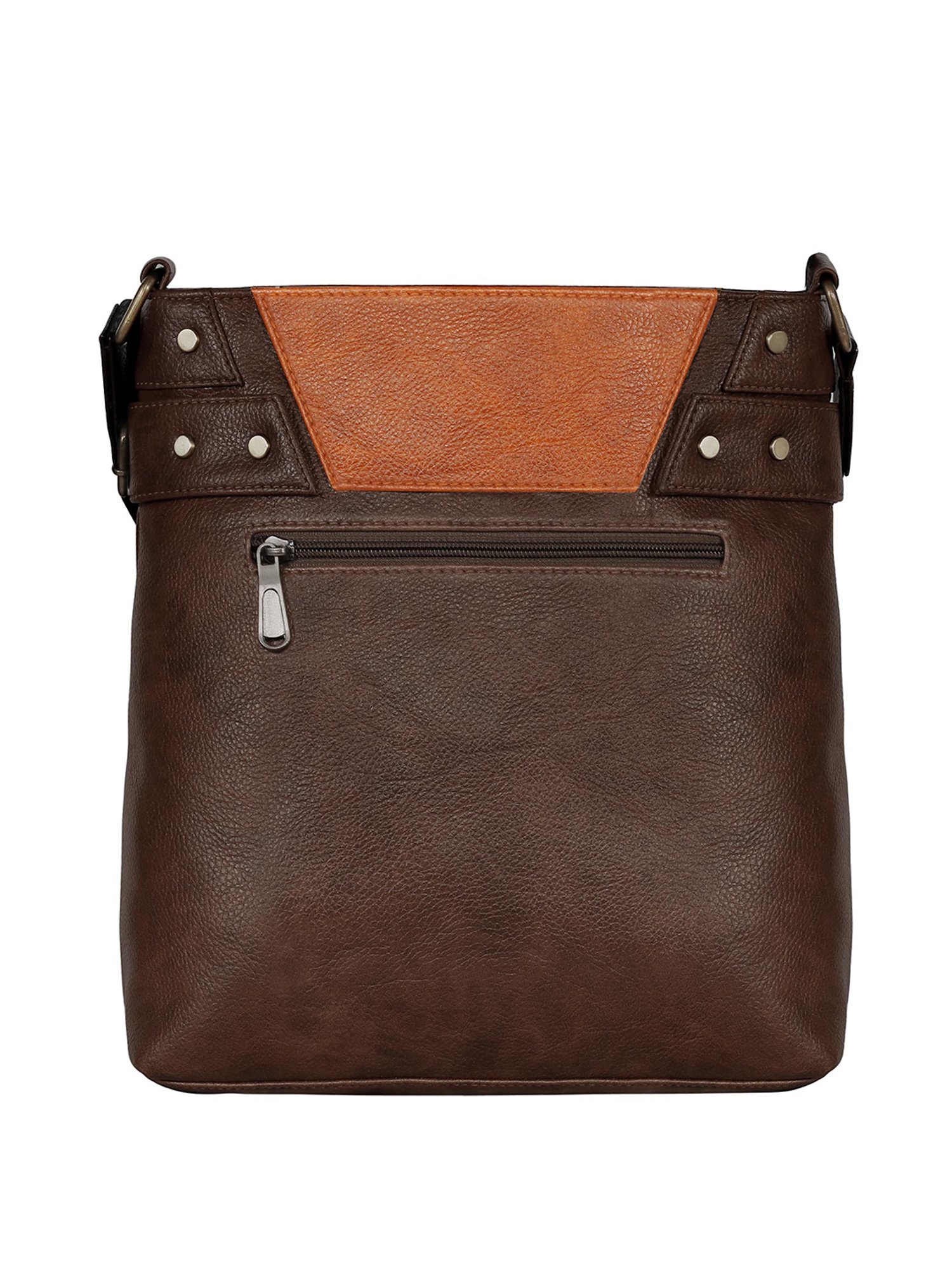 Scharf James Brown Solid Small Cross Body Bag