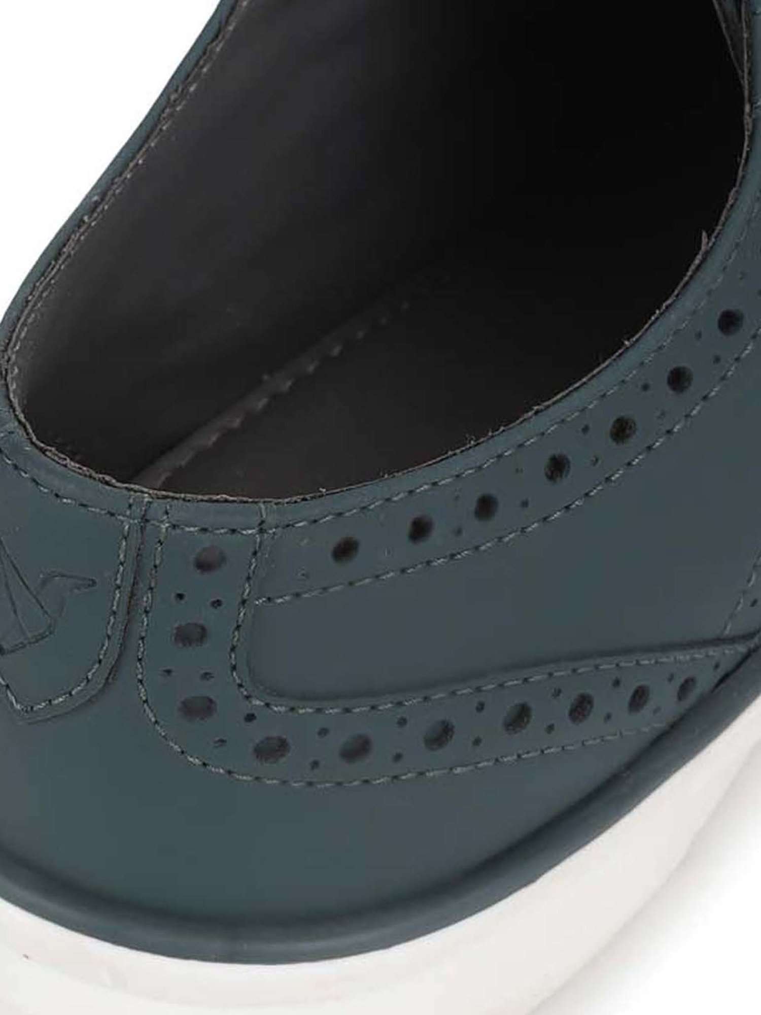 Yoho Men's Green Brogue Shoes