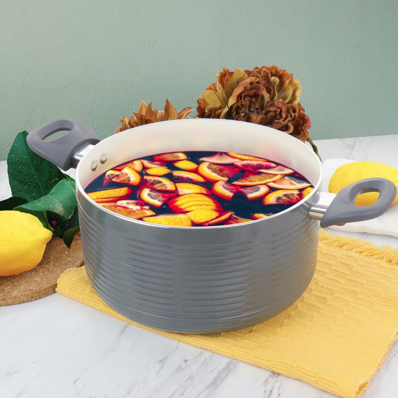 Meyer Corporation Anolon Nouvelle Copper Luxe Hard-Anodized Nonstick Casserole, 4-Quart, Onyx