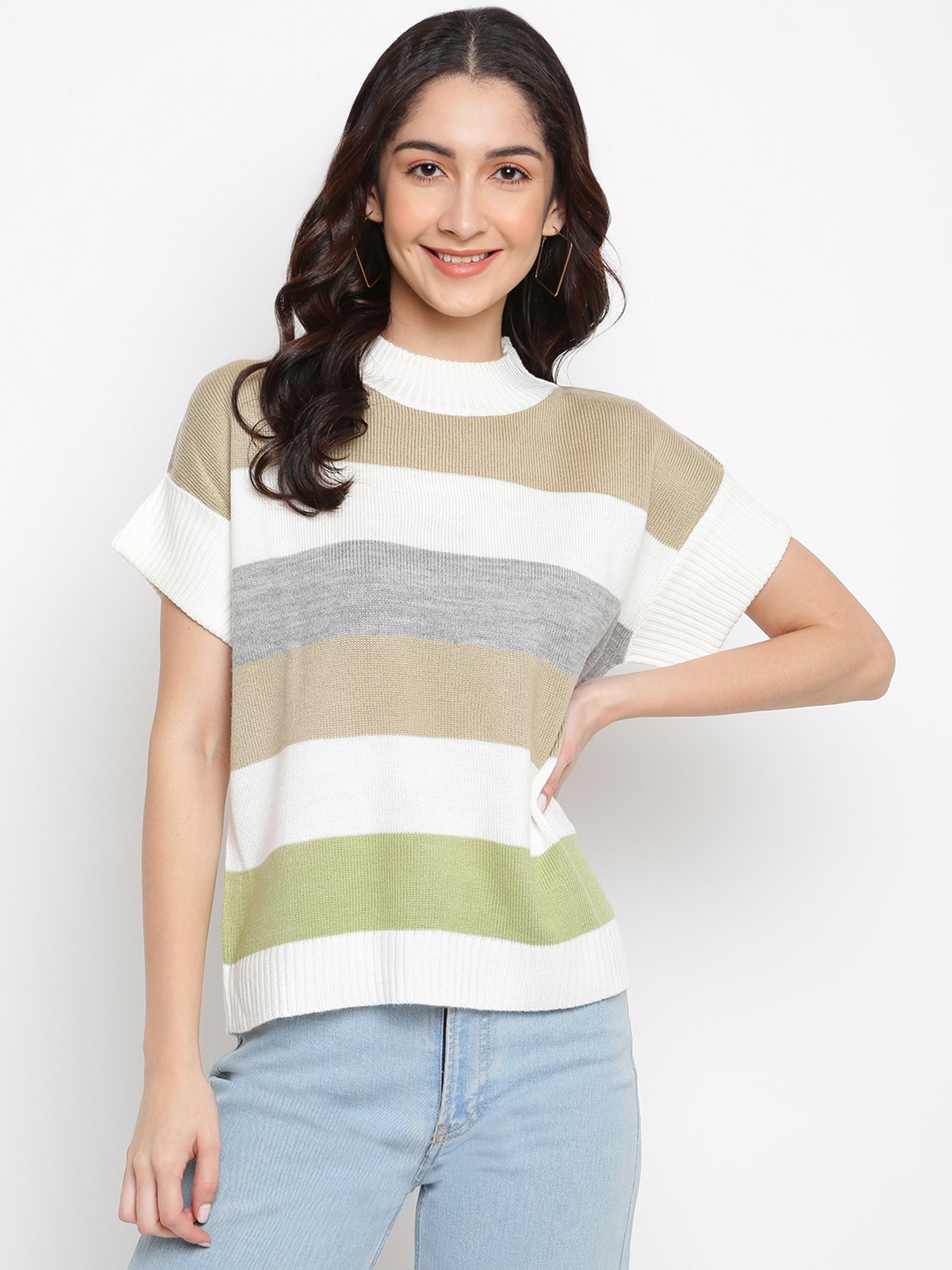 Latin Quarters Multicolor Striped Pullover