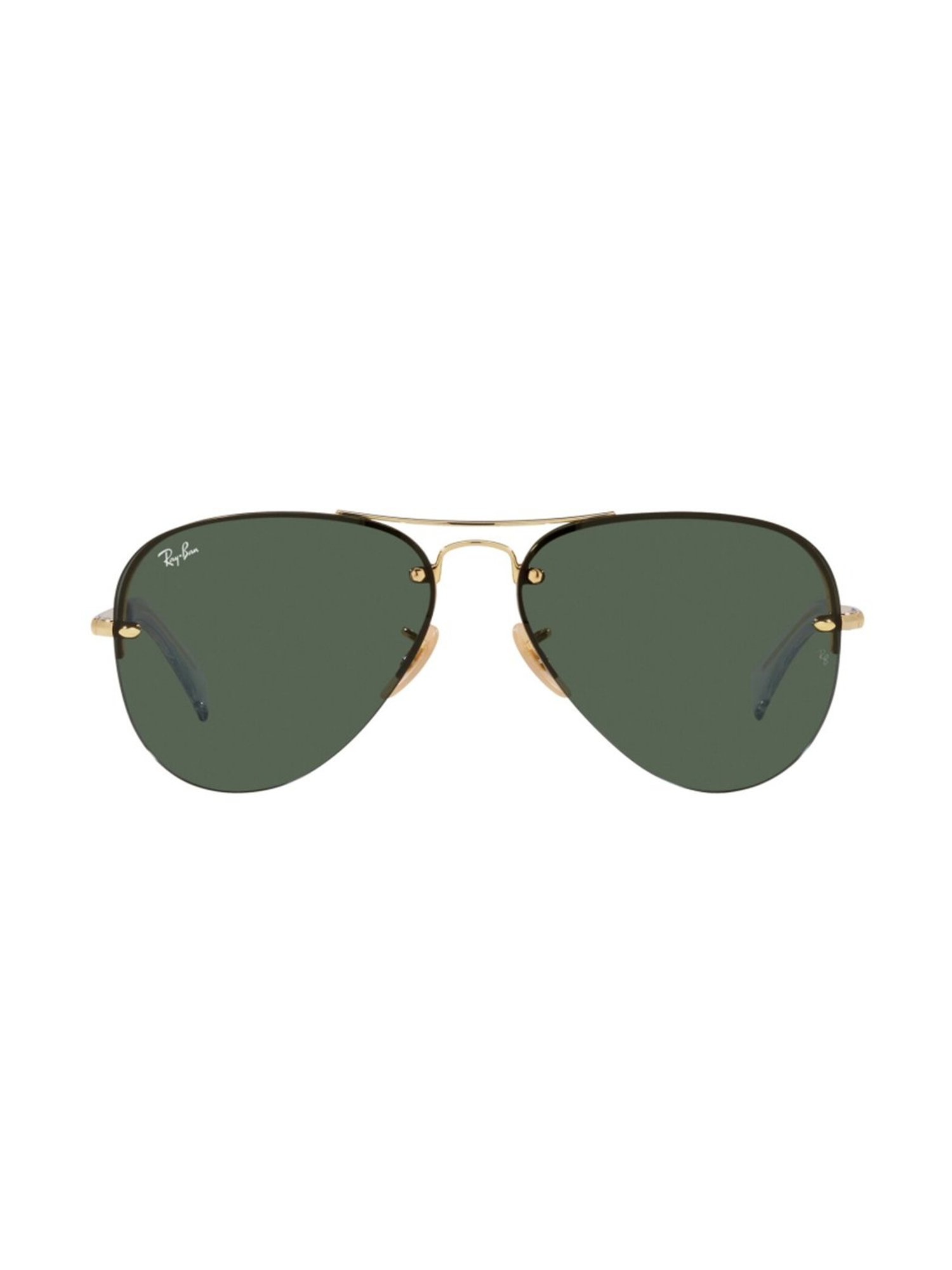 Ray-Ban Men UV Protected Green Lens Pilot Sunglasses - 0RB3449I92197159