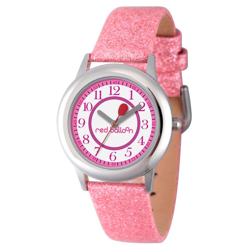 Girls' Red Balloon Stainless Steel Watch - Pink