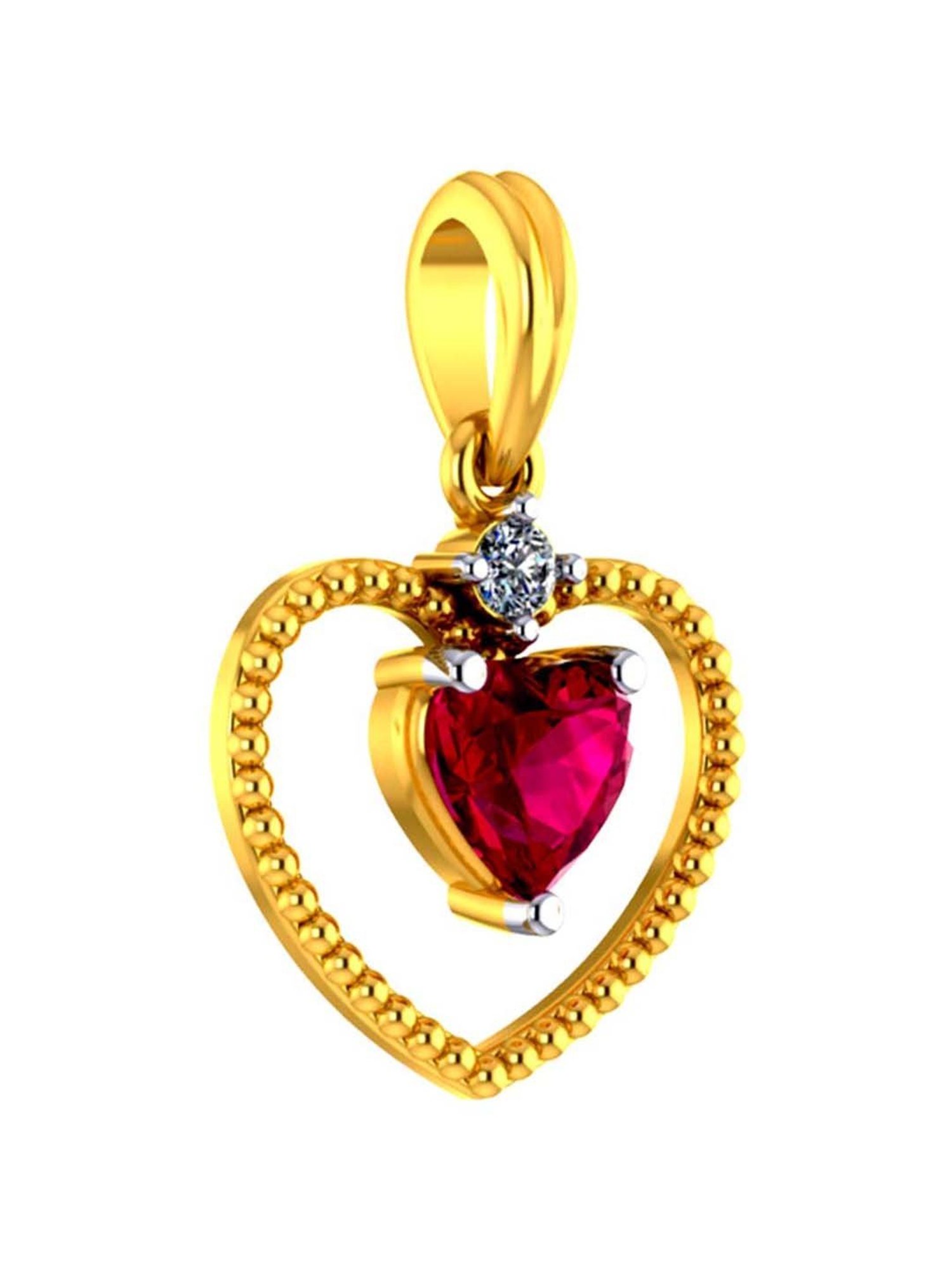 Mia by Tanishq Dual Radiance 18k Gold & Diamond Pendant with Chain