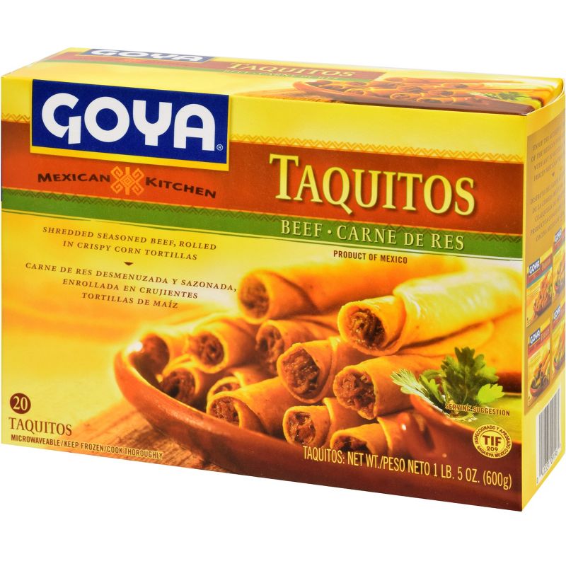 Goya Mexican Kitchen Frozen Beef Taquitos - 21.16oz