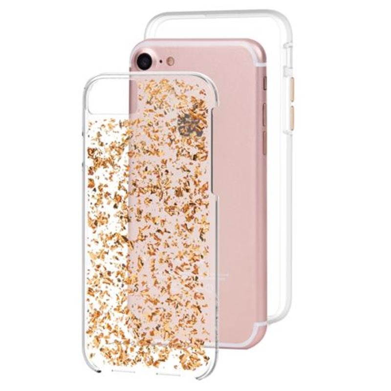 Case-Mate Karat Case for iPhone 8/7/6/6s - Rose Gold/Clear