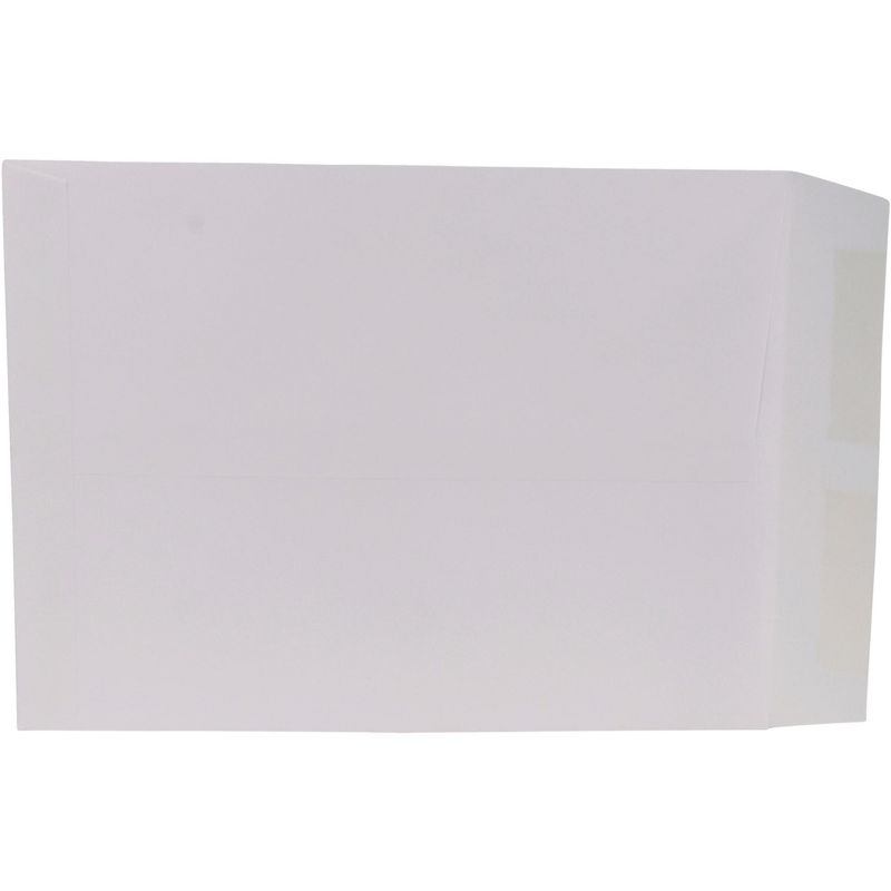 School Smart No Clasp Envelopes with Gummed Flap, 9 x 12 Inches, White, pk of 100