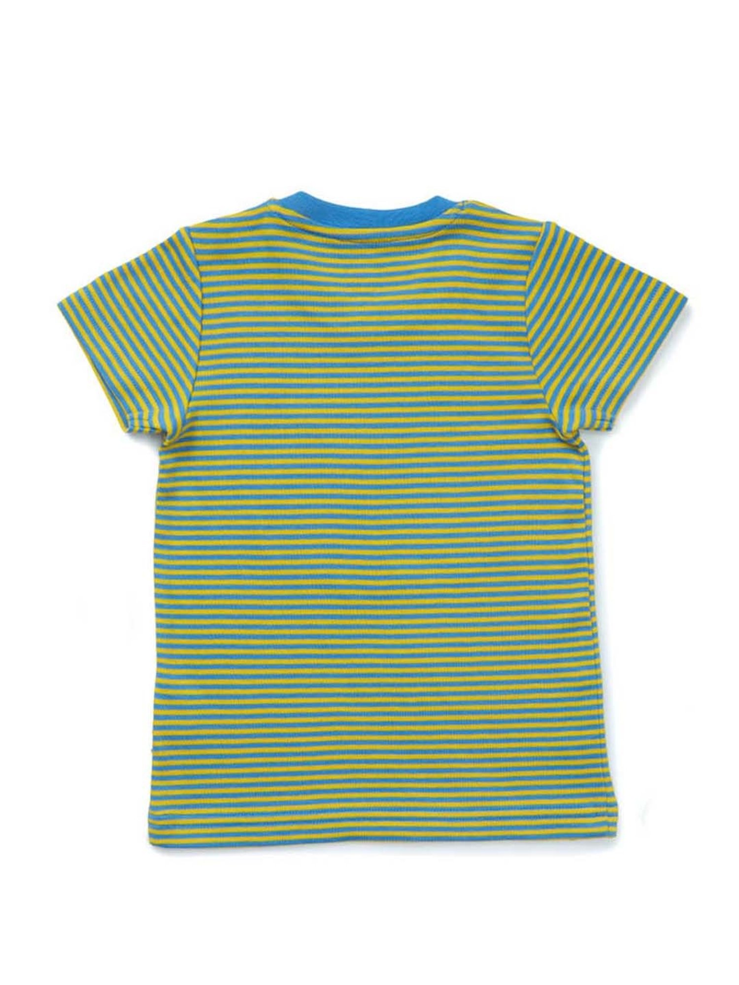 Pranava Kids Green & Yellow Printed T-Shirt (Pack of 2)