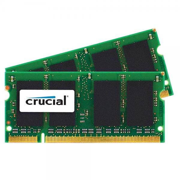 Crucial 2GB DDR2 800 MHz (PC2-6400) CL6 SODIMM 200-Pin for Mac (CT2G2S800M)