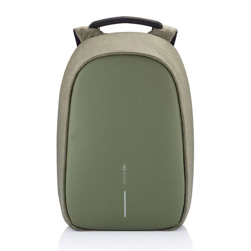 XD Design Bobby Hero Small Anti Theft Travel Eco Friendly Laptop Backpack with USB Port, RFID Protected Pockets, and Hidden Zippers, Green