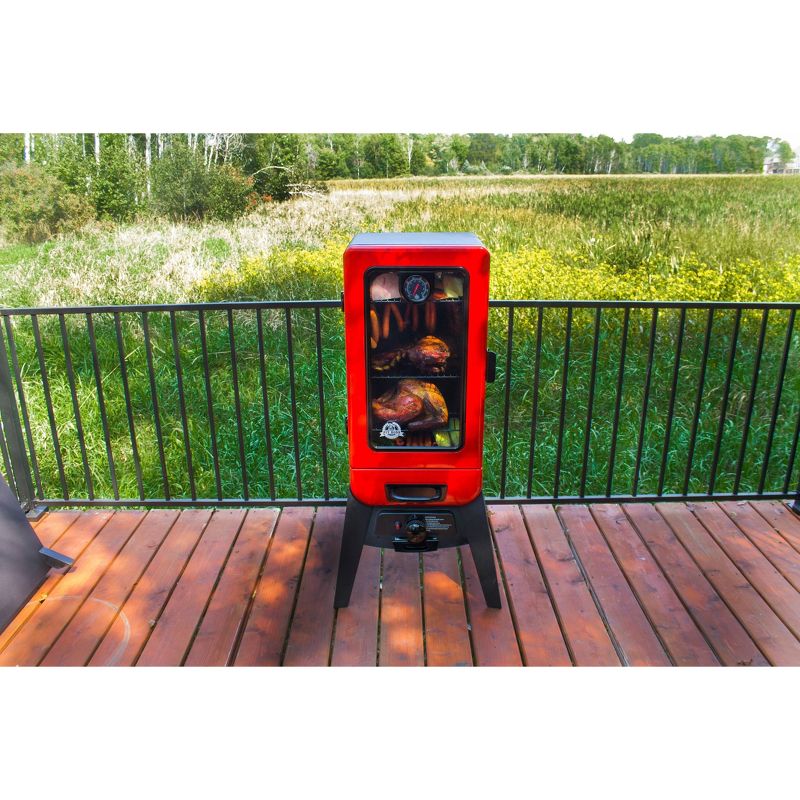 Pit Boss 3 Series LP Gas Smoker 77435 Red