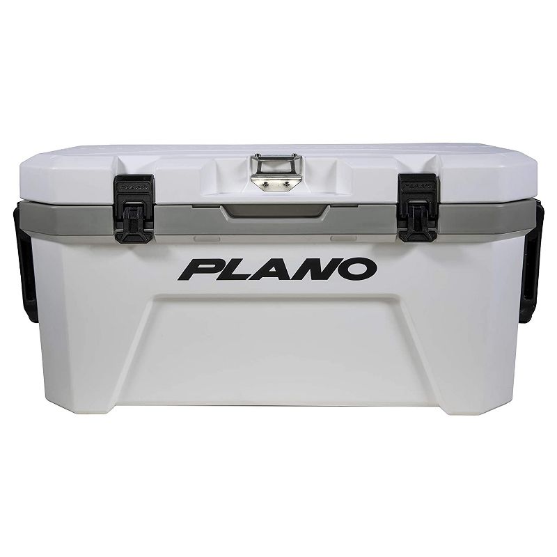 Plano Frost 32 Quart Heavy Duty Cooler with Built In Bottle Opener, Cutting Board, and Removable Dry Basket for Camping, Tailgating, Outdoor Events