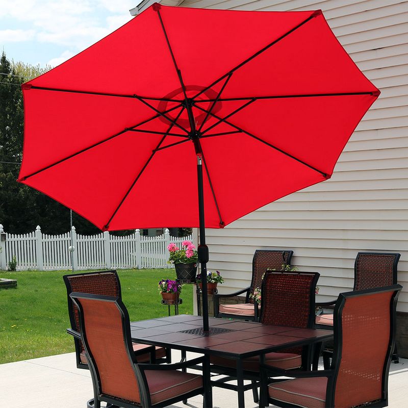 Costway 6.5FT Patio Beach Umbrella Sun Shade Tilt Carry Bag