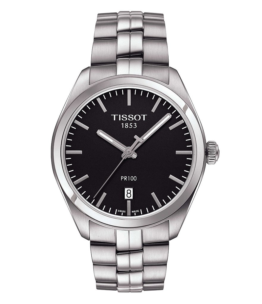 Tissot PR 100 Analog & Date Bracelet Watch
