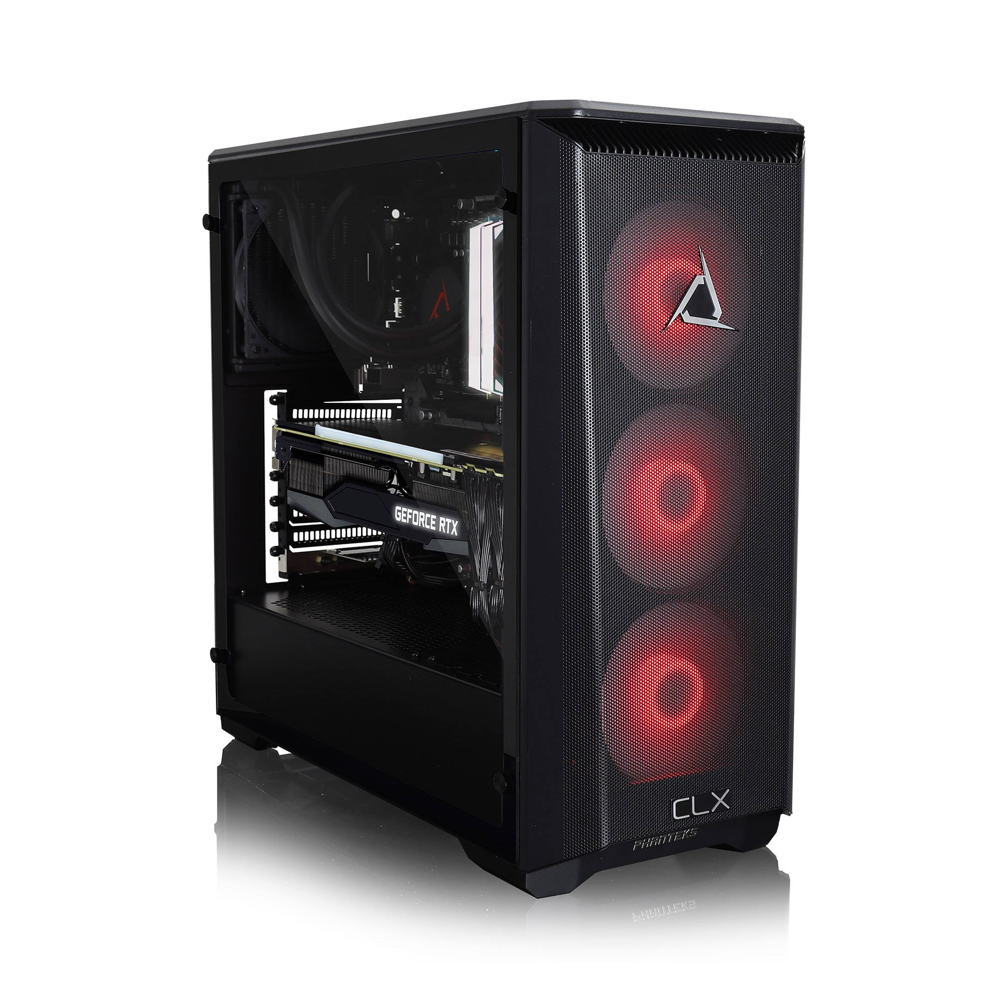 CLX SET VR-Ready Gaming Desktop - Liquid Cooled AMD Ryzen 9 3900X 3.8GHz 12-Core Processor, 32GB DDR4 Memory, GeForce RTX 3070 8GB GDDR6 Graphics, 960GB SSD, 4TB HDD, WiFi, Windows 10 Home 64-bit