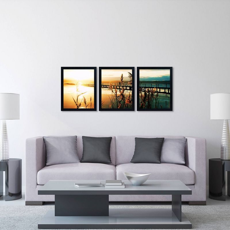 3pc Wish You Were Here by Beata Czyzowska Young - Trademark Fine Art