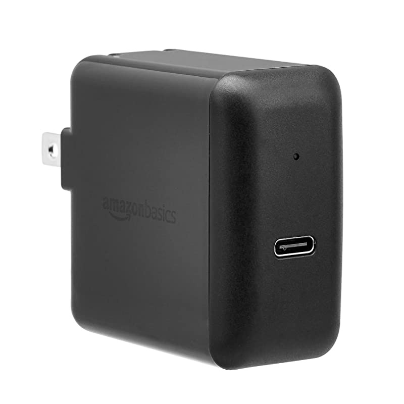 Basics 30W One-Port USB-C 3.0 Wall Charger for Laptops, Tablets and Phones - Black