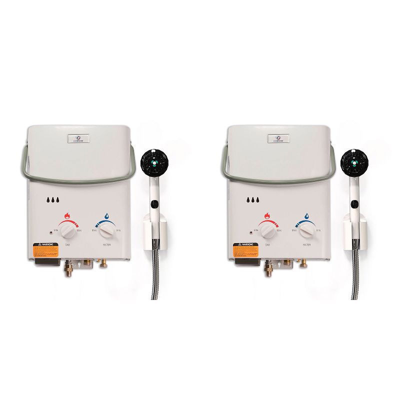 Eccotemp L5 Portable Liquid Propane Outdoor Tankless Hot Water Heater (2 Pack)