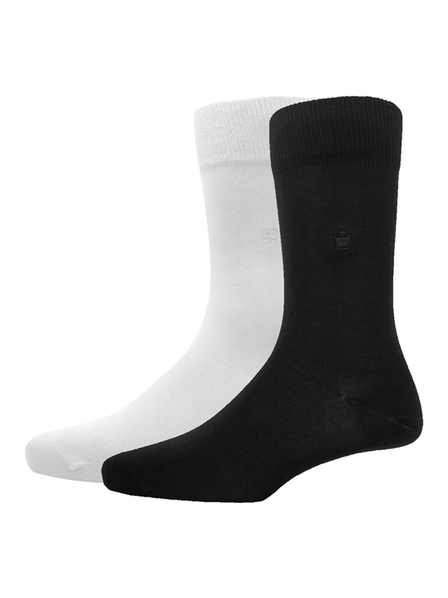 Bonjour Brown and Black Socks (Pack Of 2)