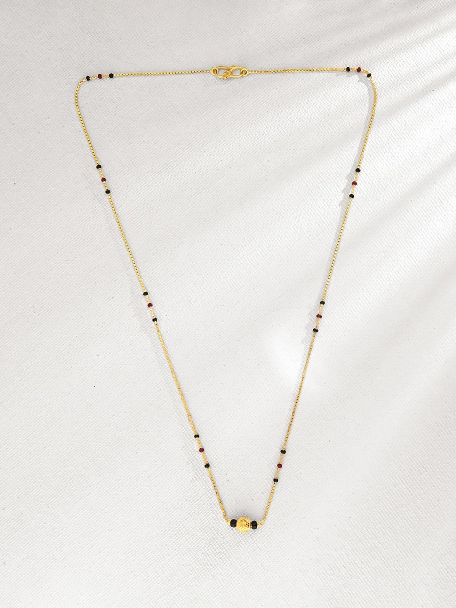 P.N.Gadgil Jewellers Noir Grace 22k Gold Mangalsutra