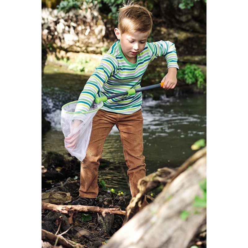 HABA Terra Kids - Scoop Net with Sturdy Adjustable Handle - Great for Land & Water