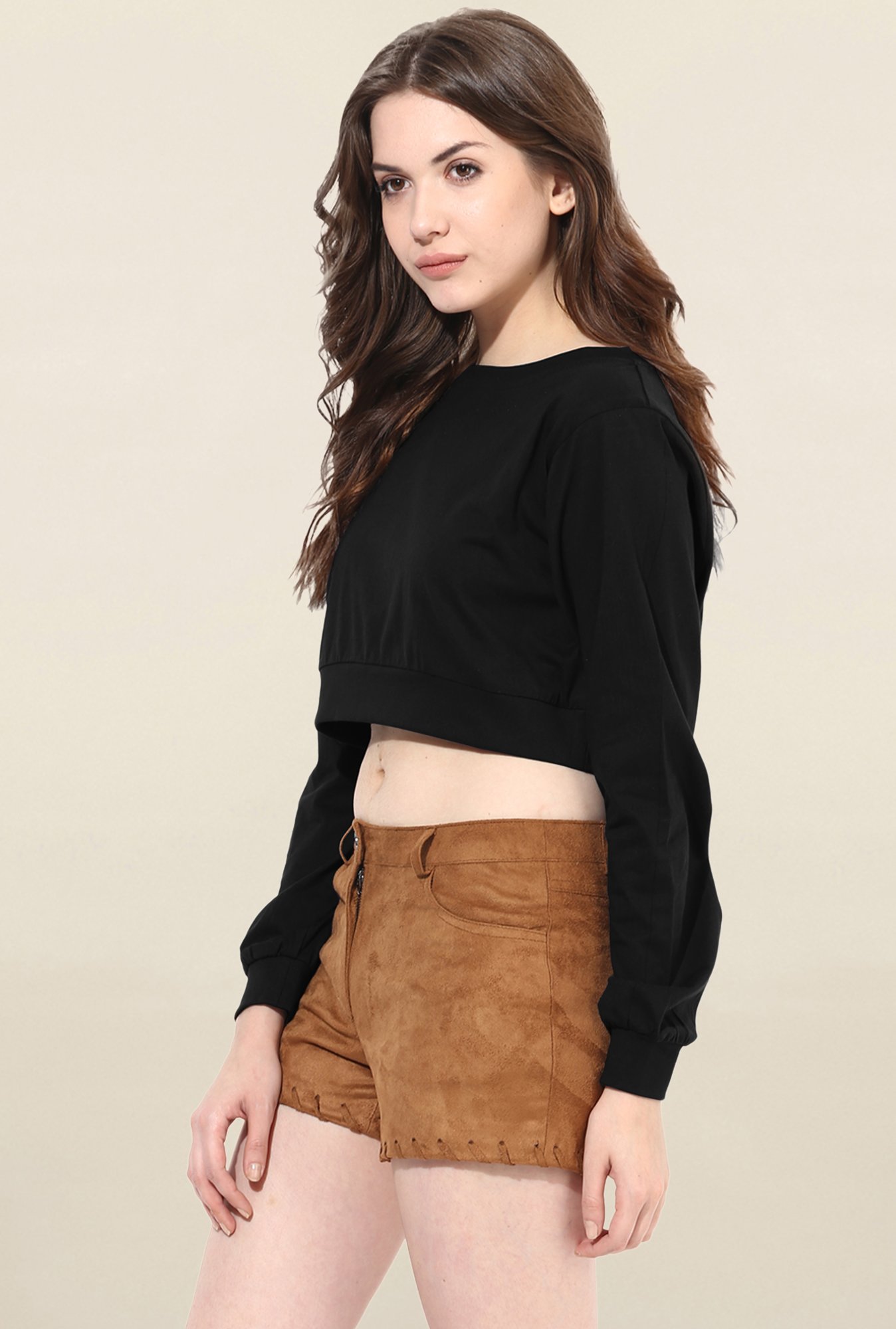 Miss Chase Black Solid Top