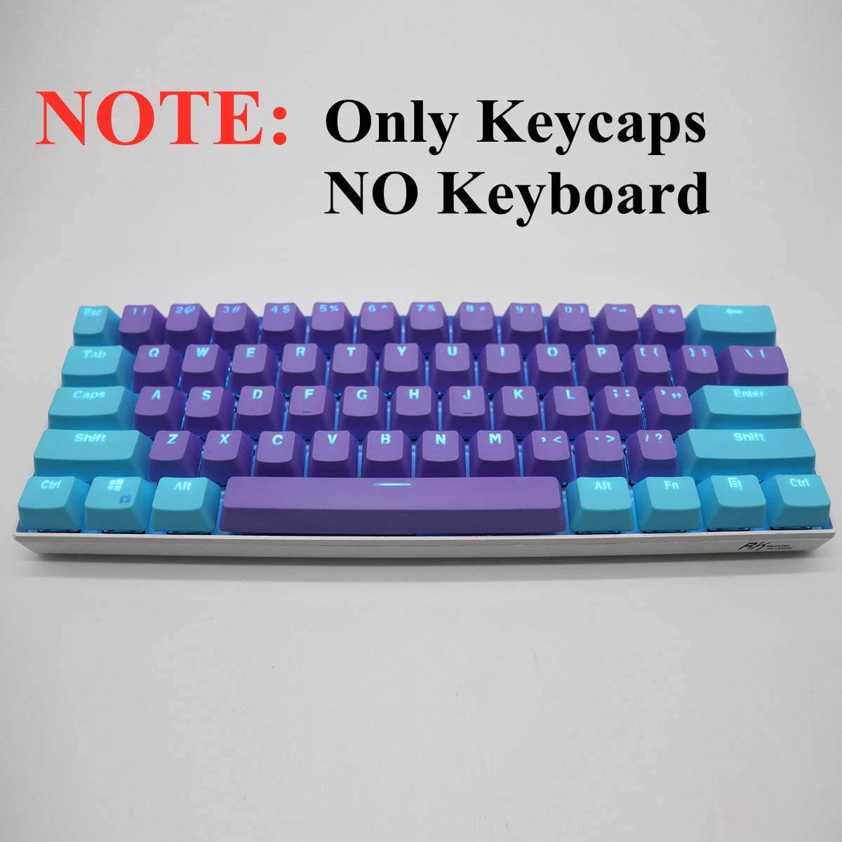 CUUWE 61 PBT Keycaps for 60 Percent Keyboard, Backlit Keycap Set for Mechanical Gaming Keyboard OEM Profile Keycaps with Key Puller for Cherry MX Switches GH60/RK61/GK61/Annie pro 2