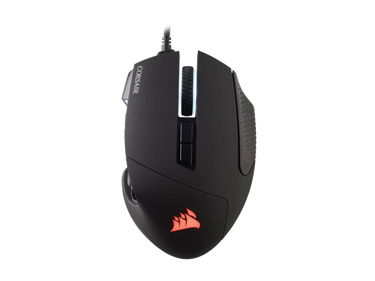 Corsair Scimitar Pro RGB - MMO Gaming Mouse - 16,000 DPI Optical Sensor - 12 Programmable Side Buttons - Black (Packaging may vary)