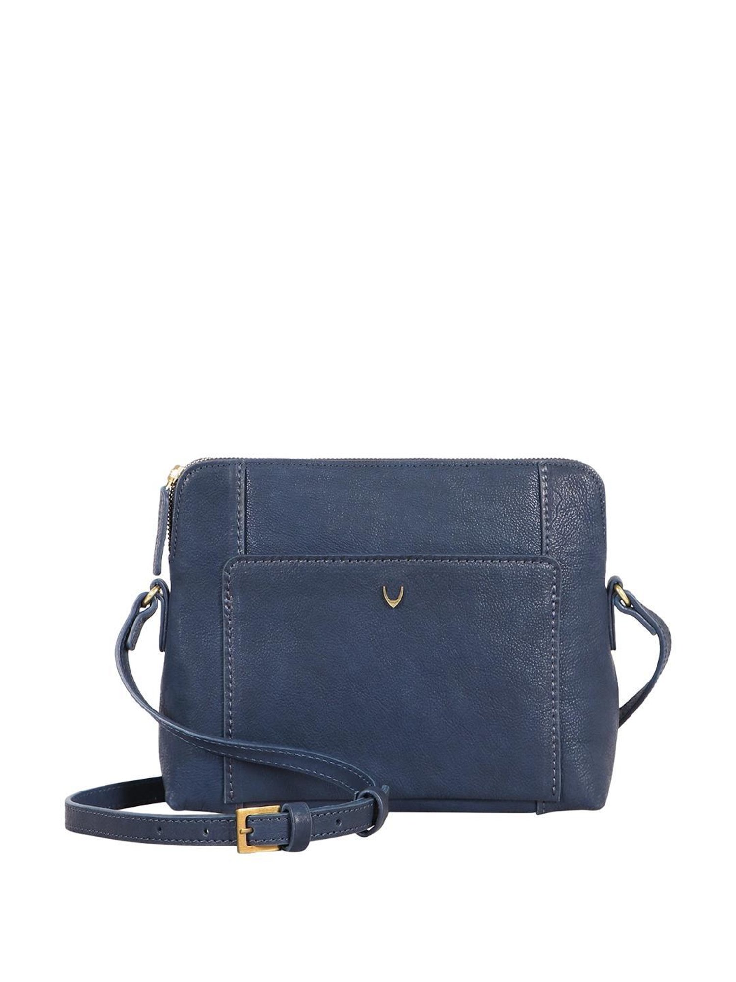 Hidesign Wabi Sabi Blue Solid Medium Sling Handbag