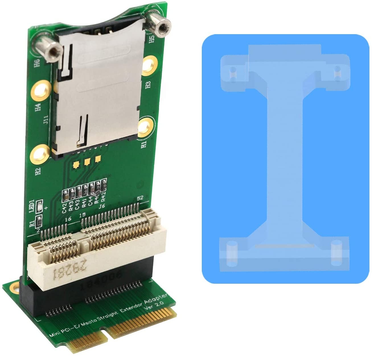 szzijia Mini PCI-E Adapter for WWAN LTE, 3G/4G Card with SIM Card Slot