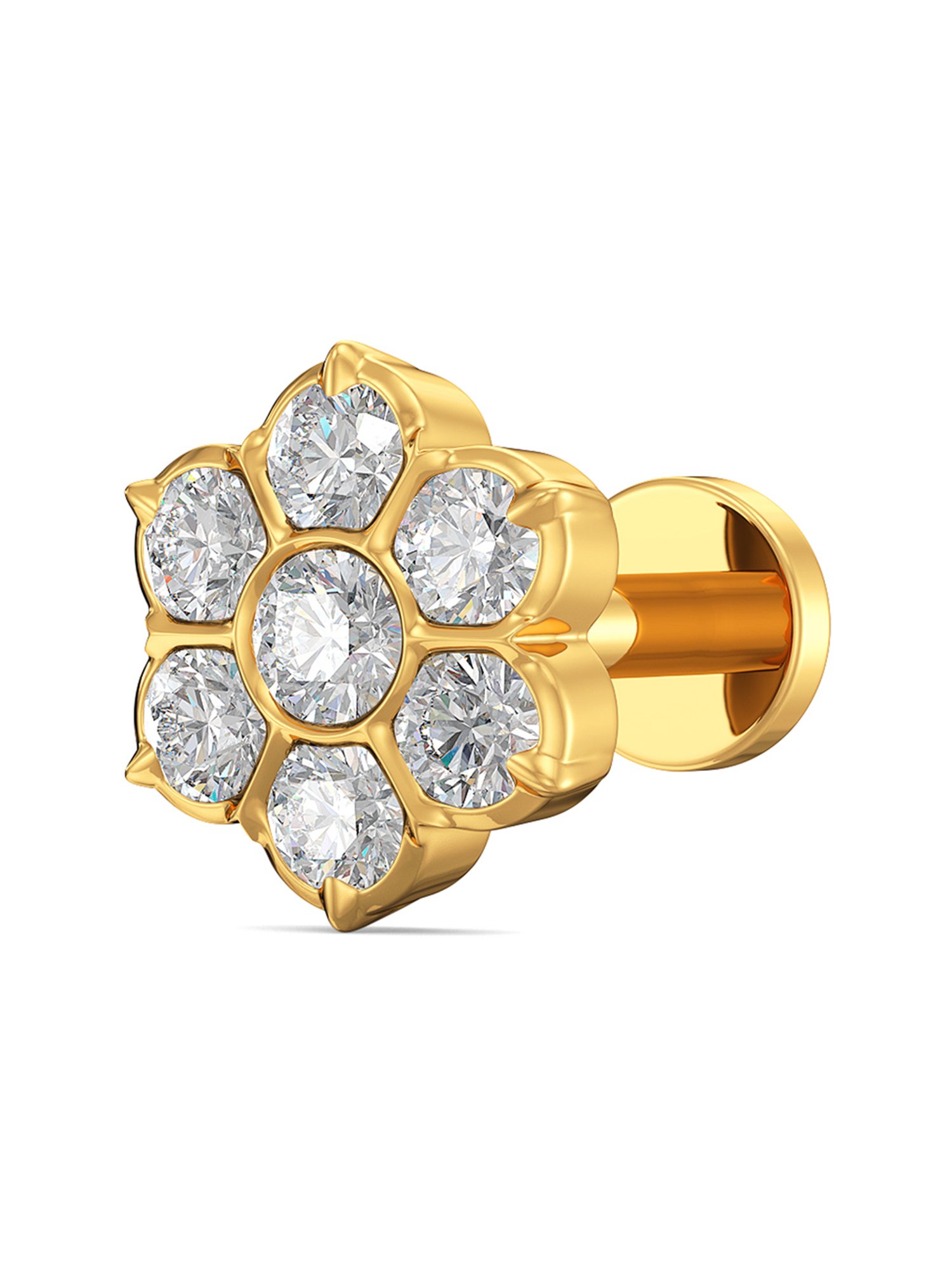 Joyalukkas 22k Gold & Diamond Nosepin