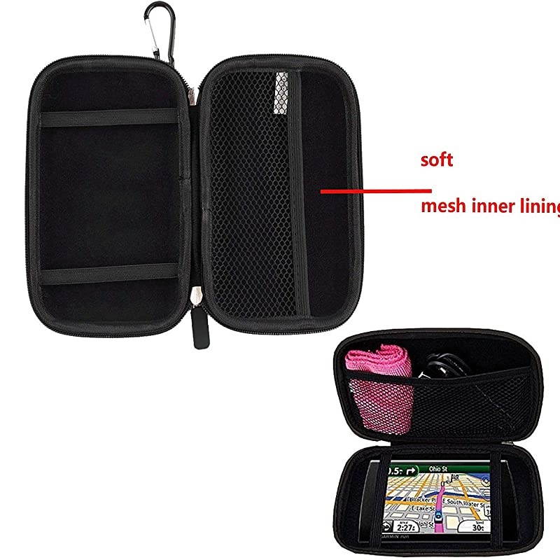 5 5.2 inch GPS Carrying Case Portable Hard Shell Protective Pouch Storage Bag Hard GPS Case Compatible with Car GPS Navigator Garmin Nuvi Tomtom Magellan Roadmate