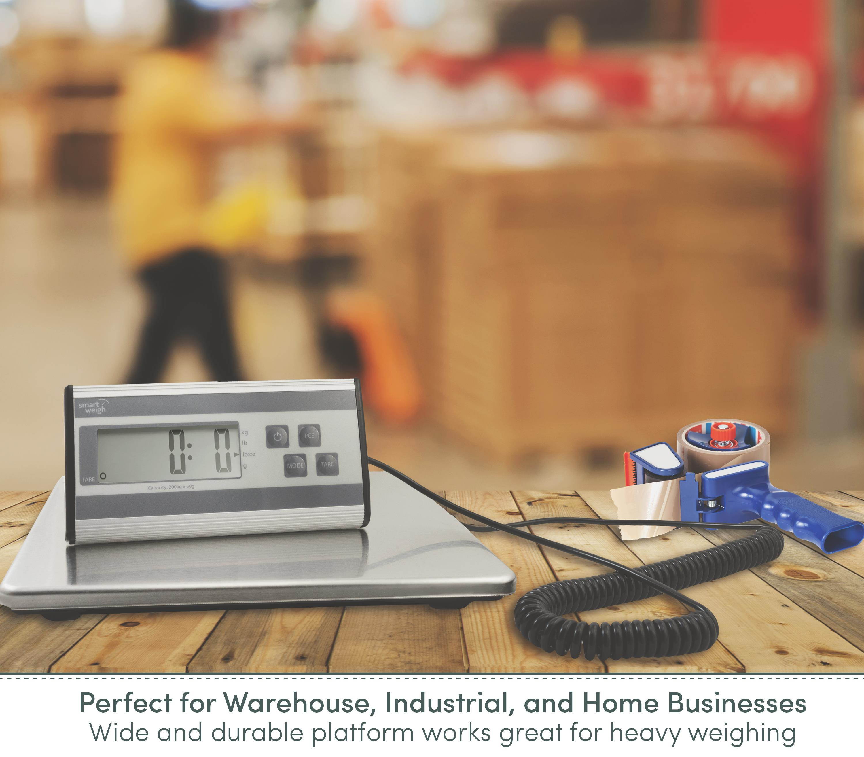 Smart Weigh Shipping and Postal Scale, Heavy Duty, Stainless Steel 440 LBS Max