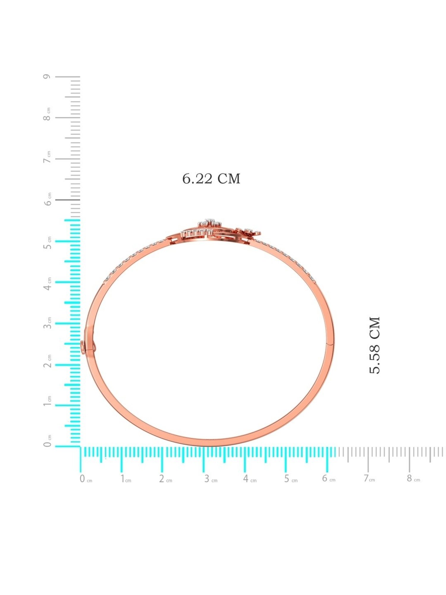 Joyalukkas 18k Gold Beamed Diamond Bracelet