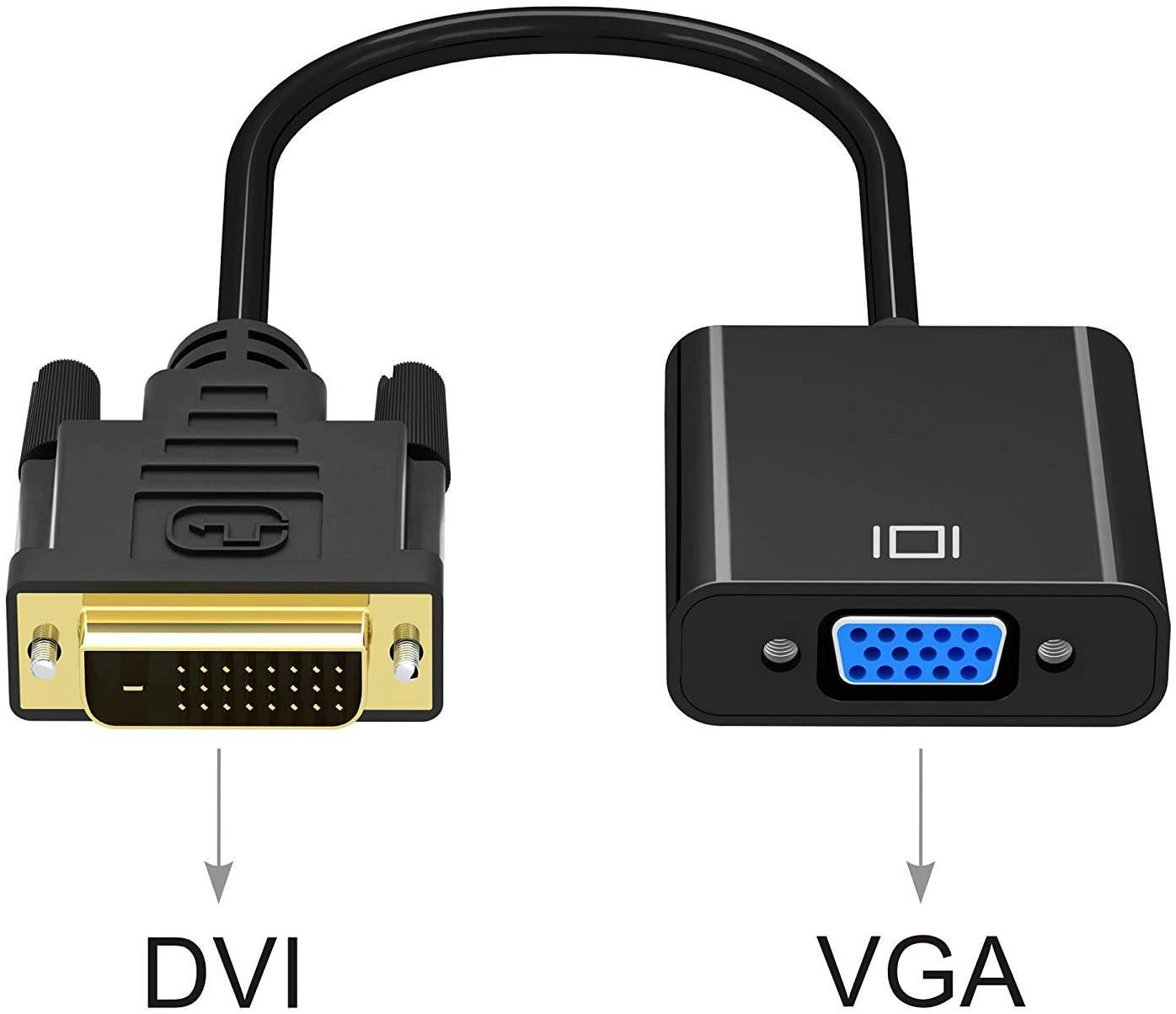 DisplayPort to VGA Gold-Plated DP to VGA Adapter (Male to Female) Compatible for Lenovo, Dell, HP, ASUS