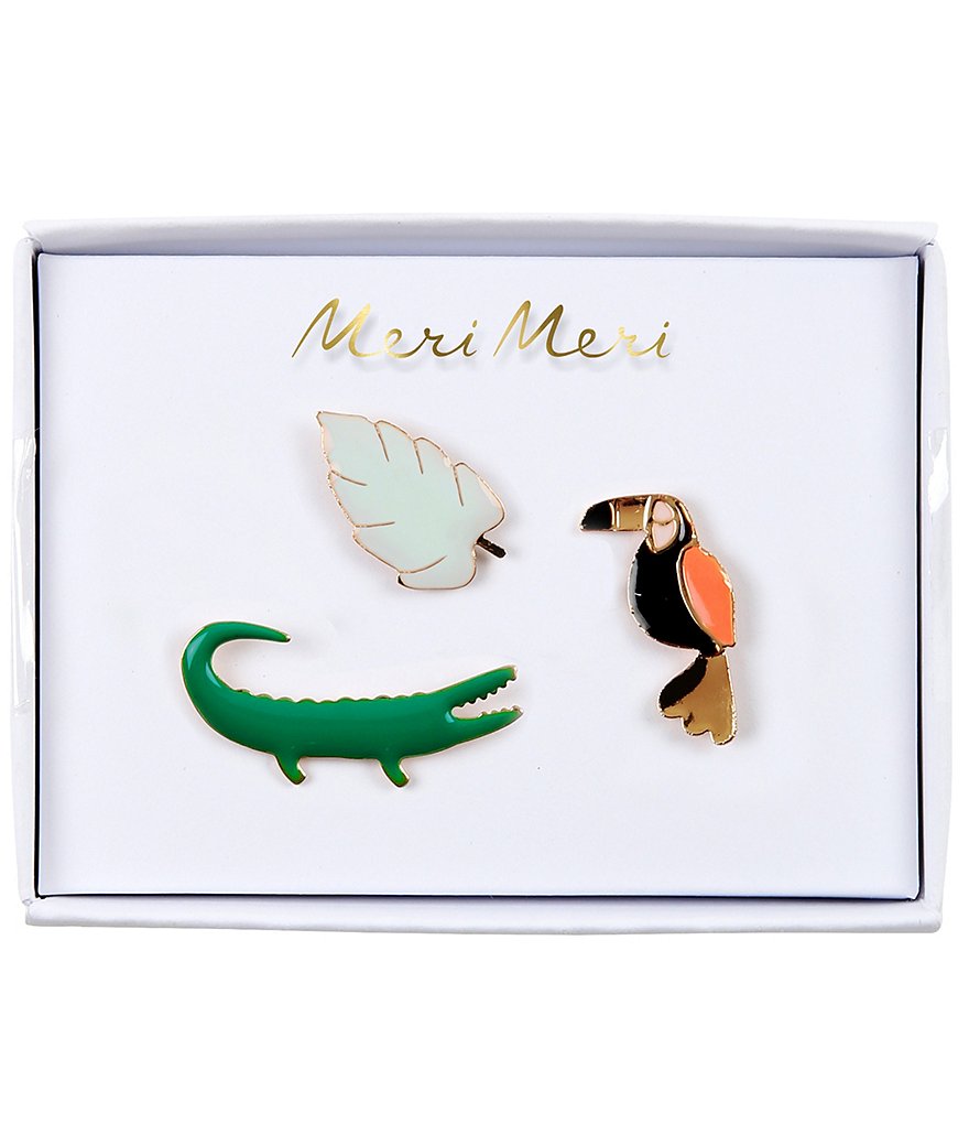 Meri Meri Jungle Enamel Pin Set