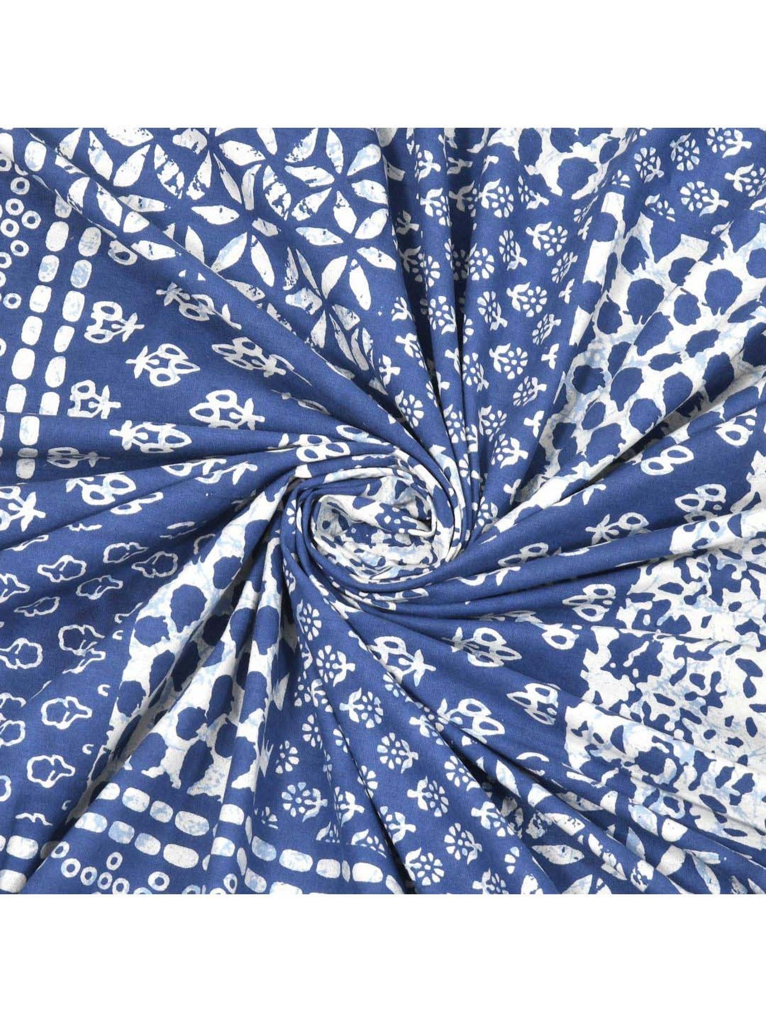 JaipurFabric Navy Blue Cotton 180 TC Double Bedsheet with 2 Pillow Covers