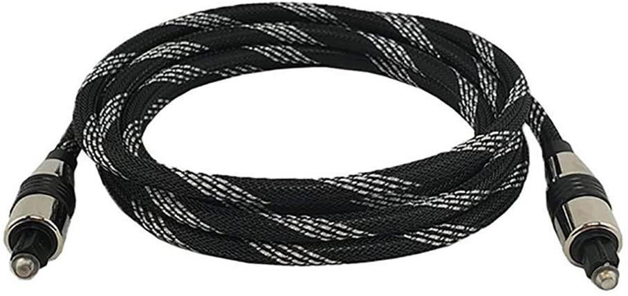 6FT Premium Nylon Digital Audio Optical Fiber Cable Toslink SPDIF Cord