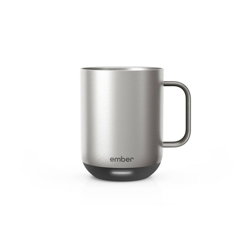 Ember Temperature Control Smart Mug 2, 10 oz, Stainless Steel, 1.5-hr Battery Life - App Controlled Heated Coffee Mug
