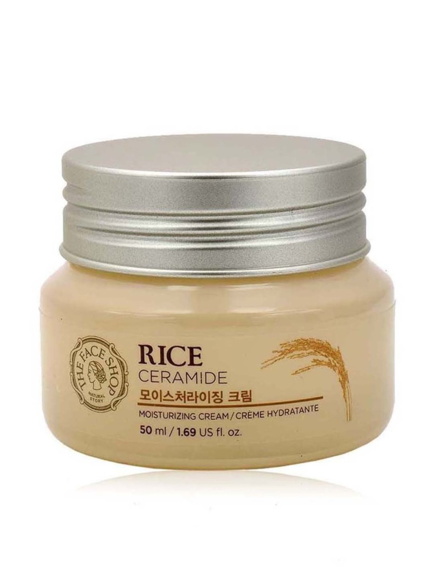 The Face Shop Rice & Ceramide Moisturizing Cream for Brightening & Strengthening - 50 ml