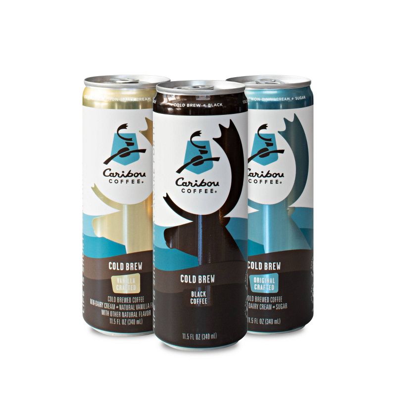 Caribou Coffee Cold Brew Vanilla Crafted - 11.5 fl oz Can