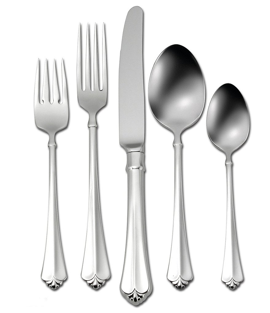 Oneida Juilliard Fleur-de-Lis 20-Piece Stainless Steel Flatware Set