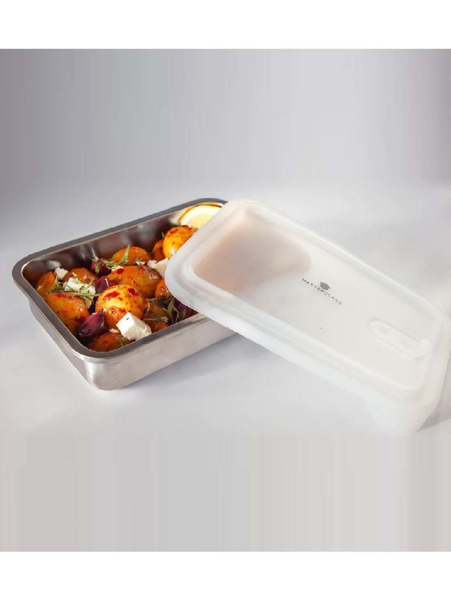 MasterClass Grey Stainless Steel Snack Dish (1.3 L)